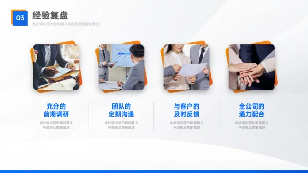 实用部门工作经验复盘总结汇报通用PPT模板