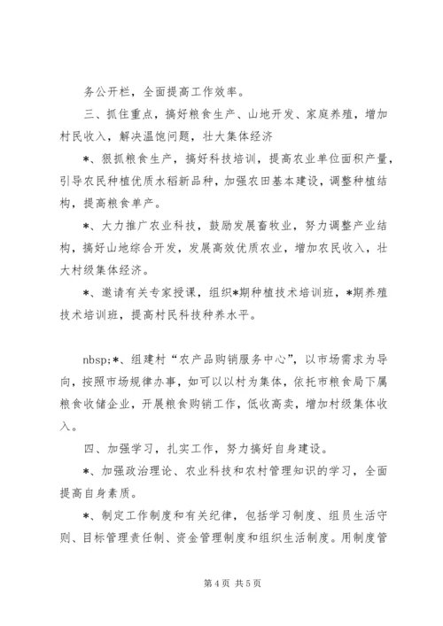 粮食局驻村工作组200X年包村帮扶工作计划.docx