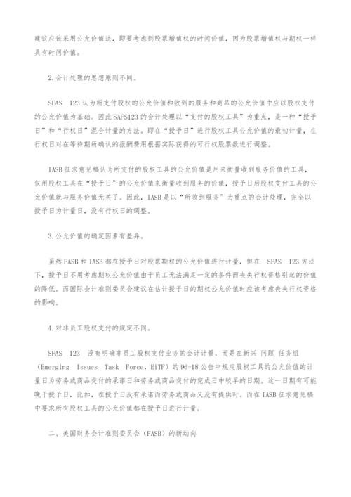股票期权报酬会计处理的国际趋势.docx