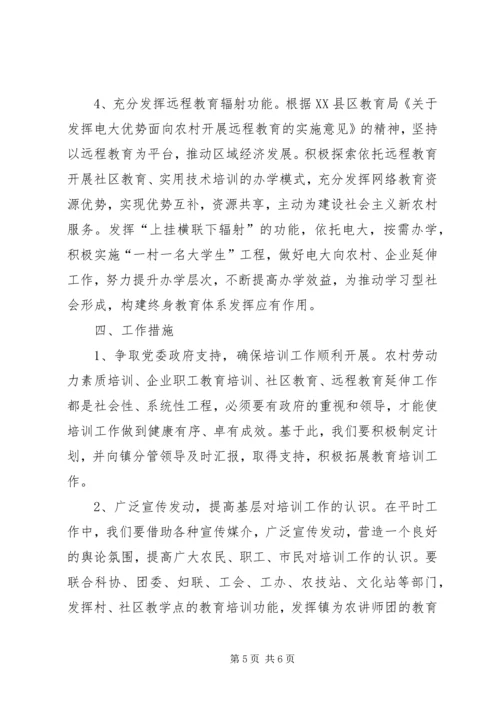 教育局发展成人教育规划意见.docx