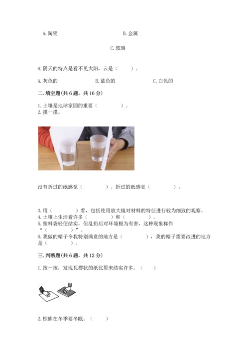 教科版科学二年级上册《期末测试卷》（综合题）.docx