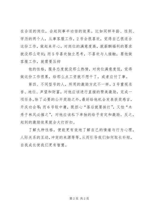 型人格学习心得 (3).docx