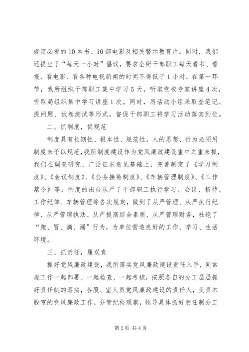 交通监管所纪检监察工作总结.docx