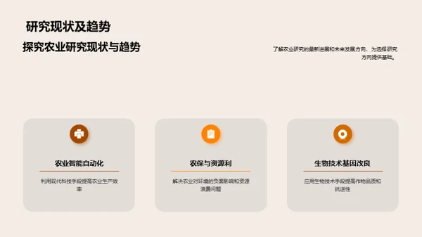 农业研究新纵观