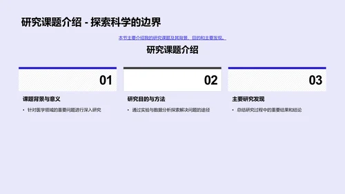 医学研究实践与探索PPT模板