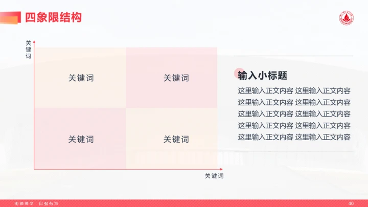 红色风格佛山科学技术学院专属学术汇报毕业答辩通用PPT模板