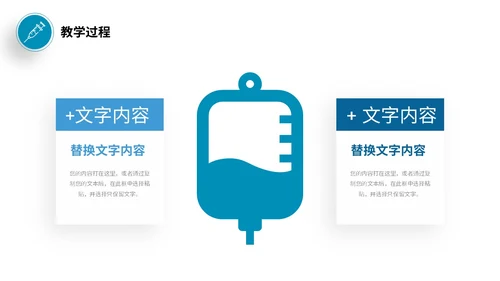 蓝色商务风简约形状护理行业说课PPT