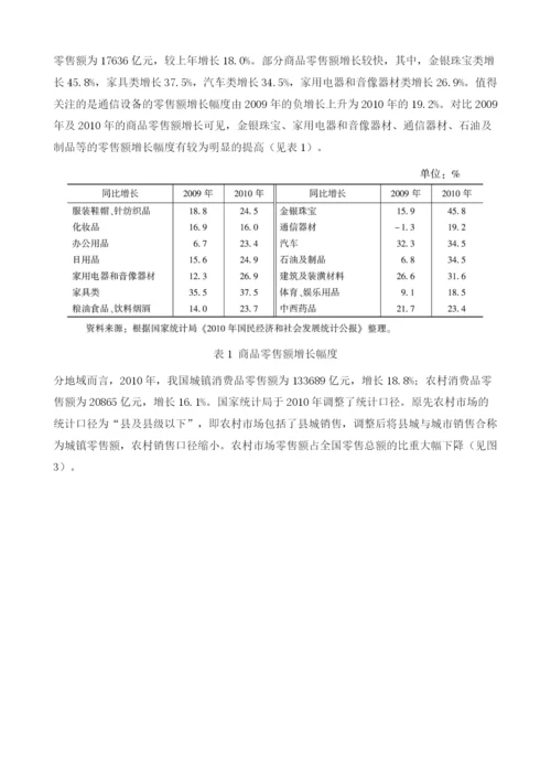 中国零售业发展与相关问题研究.docx