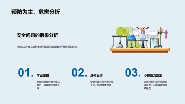 高三生安全教育PPT模板