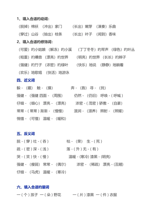 2023年二年级语文下册知识点.docx