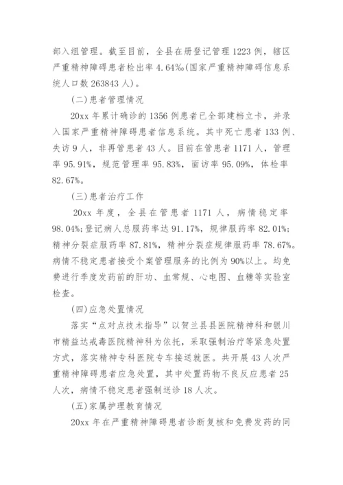 严重精神障碍患者管理工作总结.docx