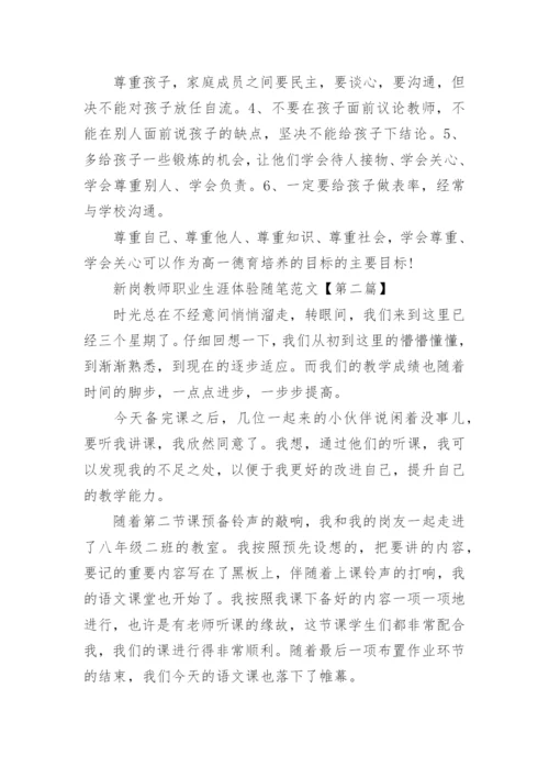 新岗教师职业生涯体验随笔范文.docx