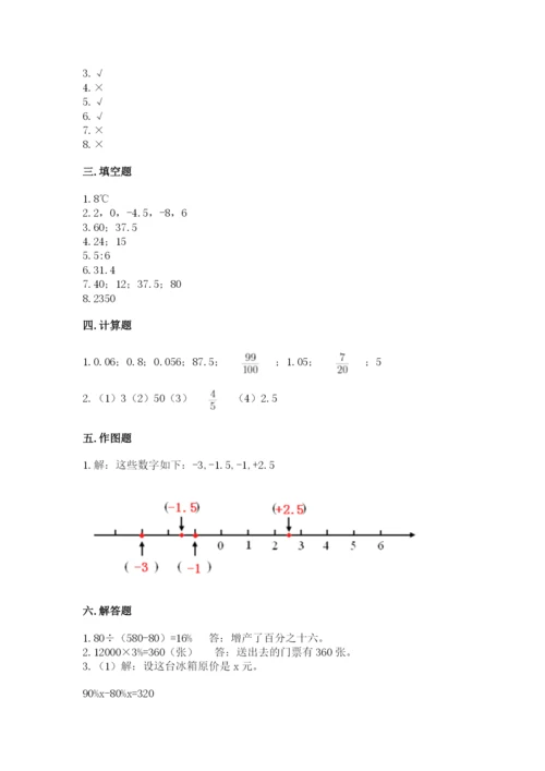 冀教版六年级下册期末真题卷精品【夺冠系列】.docx