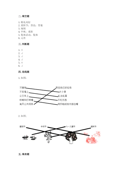 部编版二年级上册道德与法治 期末测试卷及完整答案【名师系列】.docx