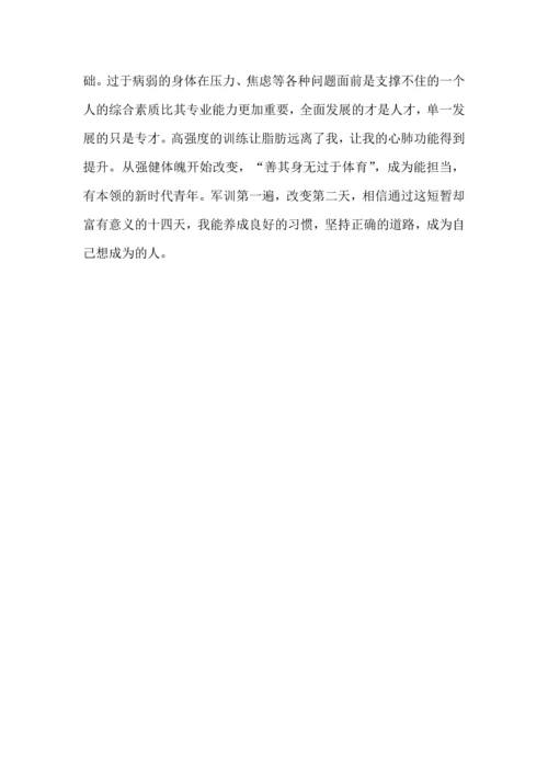初中军训体验感言5篇.docx