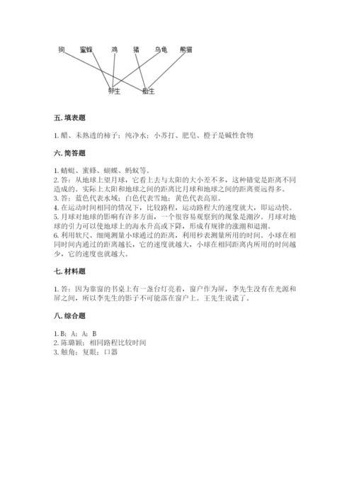 教科版小学科学三年级下册 期末测试卷【模拟题】.docx