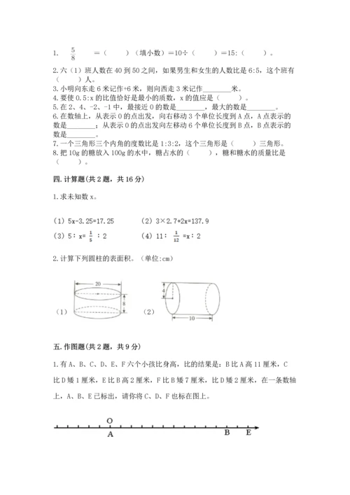 人教版六年级下册数学期末测试卷（综合题）word版.docx