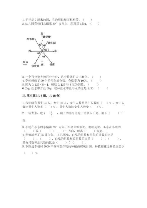 人教版小学六年级上册数学期末测试卷精品（能力提升）.docx