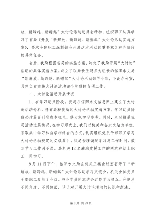 新解放新跨越新崛起大讨论活动督导工作计划[精选].docx