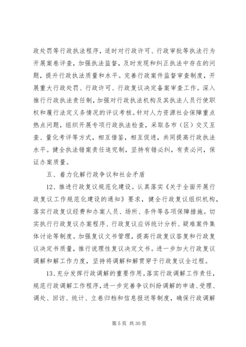 人力资源社会保障工作要点5篇.docx