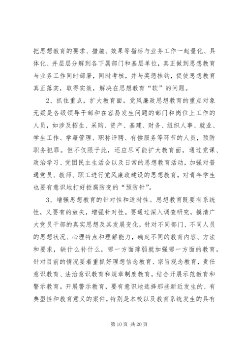 某高校党风廉政建设调研报告.docx