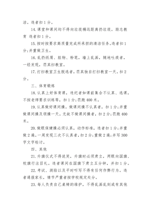 小学班规班纪细则.docx