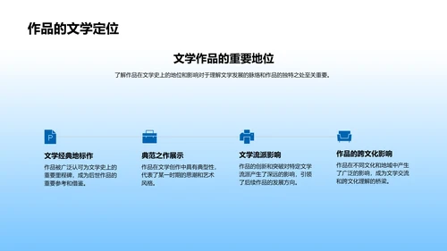 文学作品解读答辩PPT模板