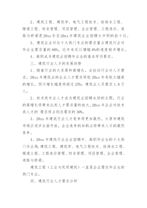 建筑专业调研报告.docx