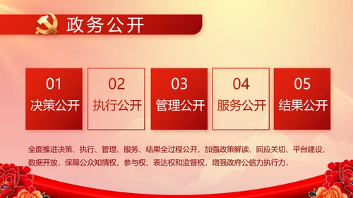 红色大气党建党支部年终工作总结PPT