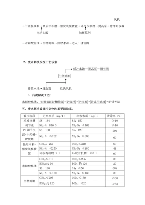 T氨氮废水处理系统综合设计专题方案.docx