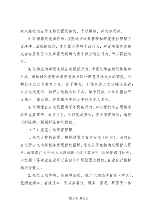 规范小坝镇XX县区临时占道摊点实施方案 (3).docx