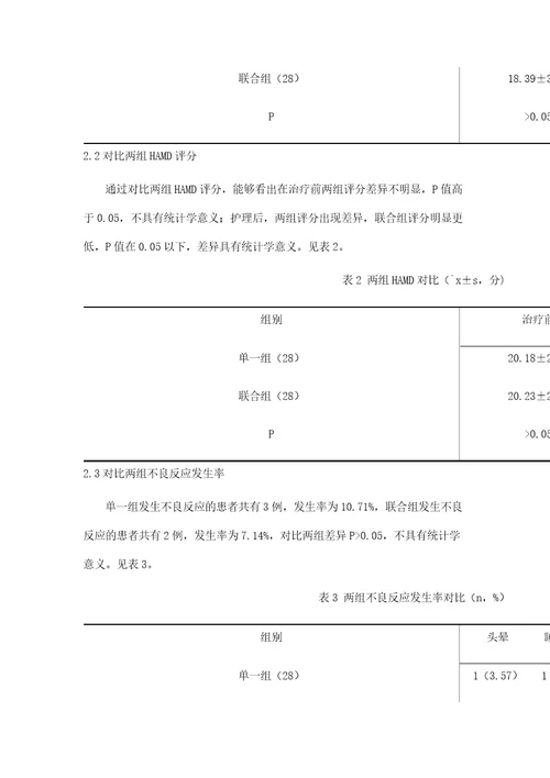 喹硫平联合艾司西酞普兰治疗有精神病性症状抑郁症患者疗效及安全性