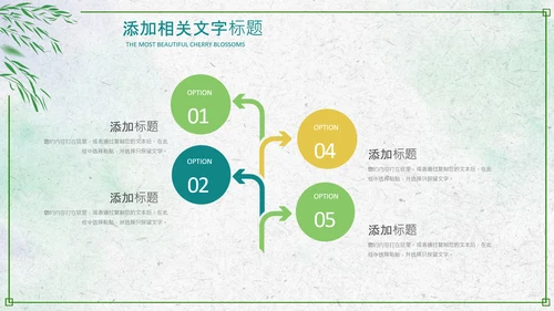 绿色小清新清明节文化习俗介绍主题班会ppt模板