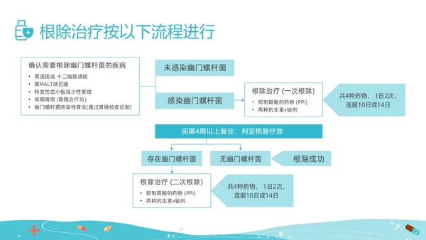 绿色插画幽门螺杆菌健康宣教培训PPT课件