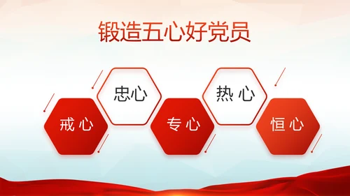 红色党建十九届五中全会十四五规划PPT
