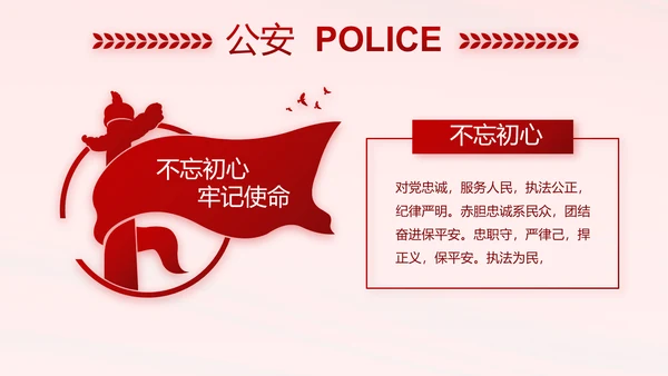 红色大气监狱警察工作计划动态PPT模板