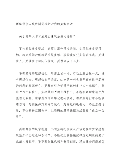 关于青年大学习主题团课观后感个人学习心得5篇.docx