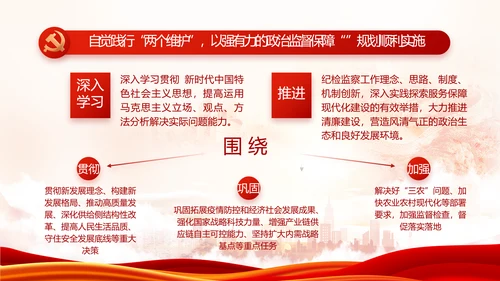 红色党建省长个人述职报告动态PPT