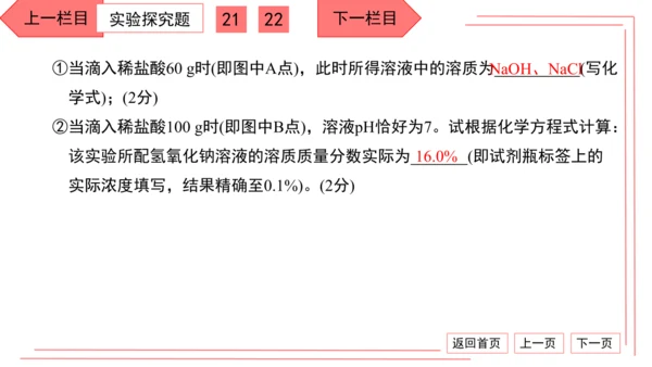 人教版化学九年级下册期中检测卷 习题课件（35张PPT）