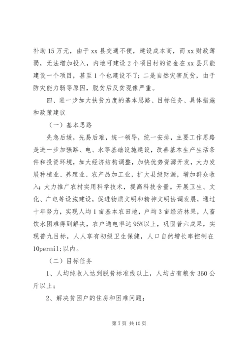 县扶贫开发工作情况调研报告.docx