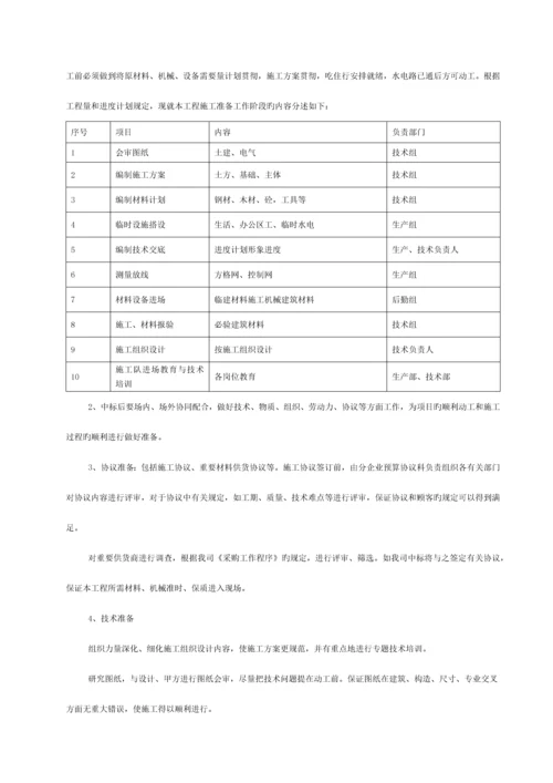 施工组织和保障措施模板.docx