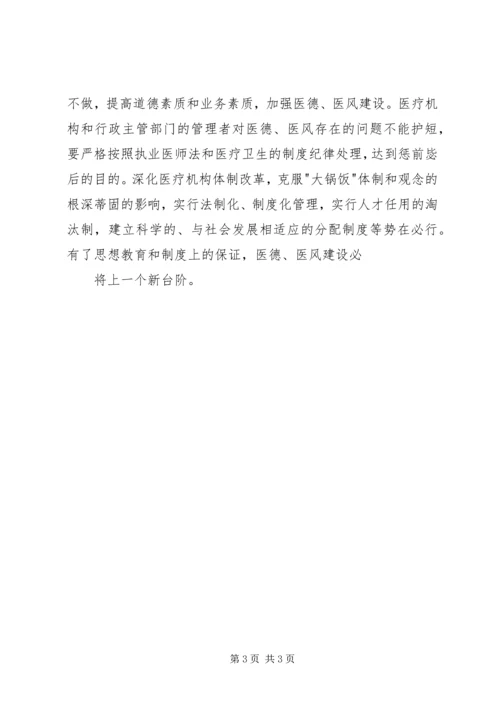 医德医风建设发言稿 (5).docx