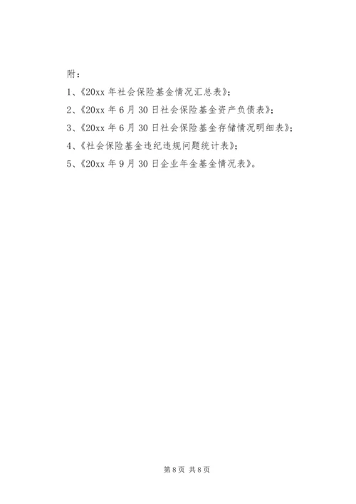 县政府关于社保基金自查情况报告 (2).docx