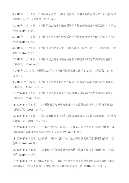 我国相关金融法律法规.docx