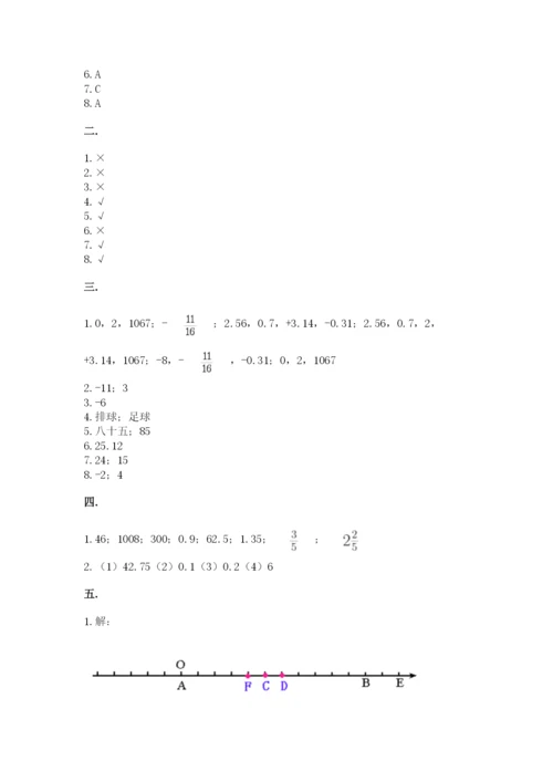 河北省【小升初】2023年小升初数学试卷【能力提升】.docx