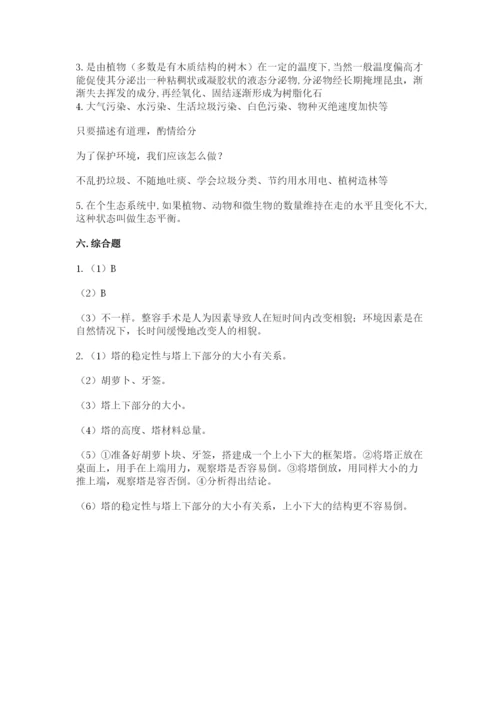 教科版科学六年级下册期末测试卷精品（考点梳理）.docx