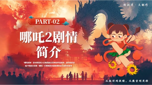 哪吒之魔童闹海哪吒精神学习通用PPT模板