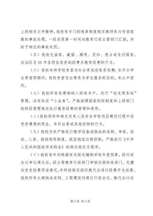 小学办学行为问题自查报告 (4).docx