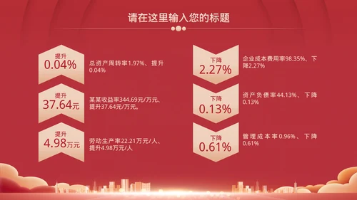 红色企业年会总结模板