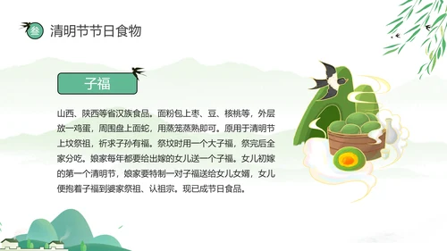 网络扫墓祭祖清明节ppt课件模板